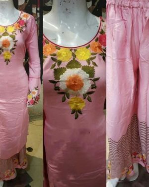 Affordable Rayon Embroidered Calf Length Kurta Set  - sozo