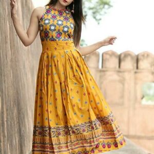 New Rayon Printed Ankle Length Kurti  - sozo