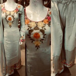 Affordable Rayon Embroidered Calf Length Kurta Set  - sozo