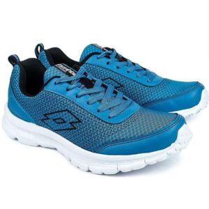 Men's Splash Blue & Black Running Shoes-PTE