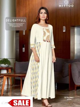 New Design Rayon Slub Mitto Kurta - GRE