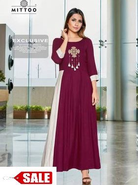 New Design Rayon Slub Mitto Kurta - GRE