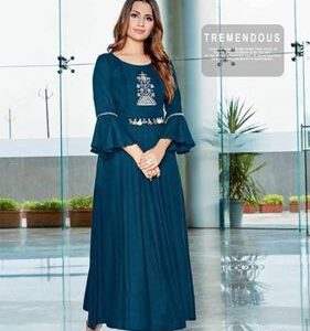 New Design Rayon Slub Mitto Kurta - GRE