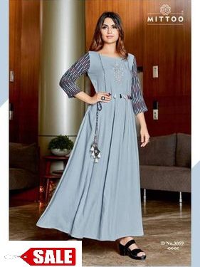 New Design Rayon Slub Mitto Kurta - GRE