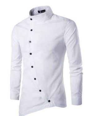 Myhra Trendy Cotton Blend Slim Fit Solid Shirt-EME