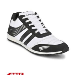 Men'S White And Black Running Shoes - GRE