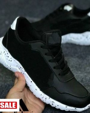 Ultra Lite Black Comfy Synthetic Sports Sneaker For Men / Boys - GRE