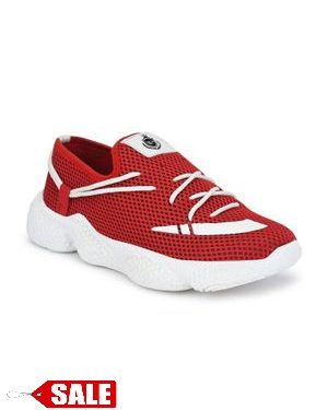 Men's Red Smart Series Mesh Sports Running Shoes - GRE