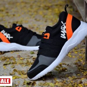 Men's Mesh Black Trendy Sports Sneaker - GRE