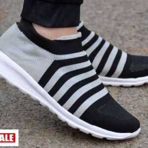 Elegant &  Stylish Multicoloured Lining Slip On Sports Sneaker For Men – GRE