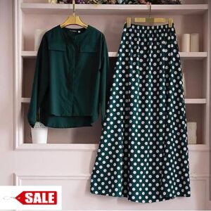 Attractive Rayon Fully Stitched Top with Skirt Set - GRE