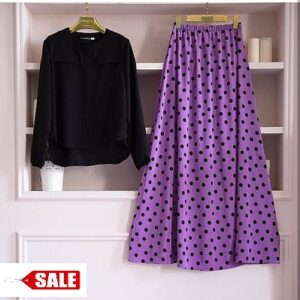 Attractive Rayon Fully Stitched Top with Skirt Set - GRE