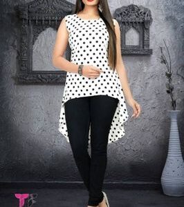 White Hi-Lo Top - GRE
