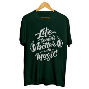 Cotton Knit Printed Half Sleeves T-Shirt  - sozo