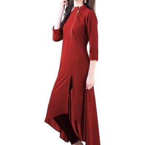 Solid Crepe Designer Kurtis hogh quality-GRE