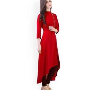 Solid Crepe Designer Kurtis hogh quality-GRE