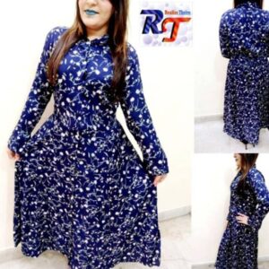 Trendy Printed Crepe Anarkali Kurta-GRE