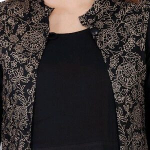 Women’s Printed Rayon Long Anarkali Kurti-EME