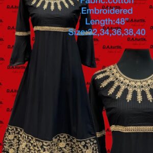 Cotton embroidery kurti high quality -KDK