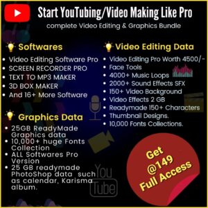 Video Editting and graphics pack