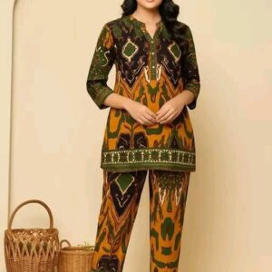 Trendy Feminine Women Top & Bottom Sets cord set