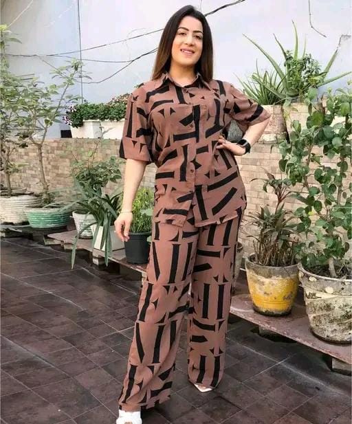 Urbane Partywear Women Top & Bottom Sets-MES