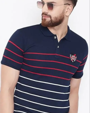 Men Stylish T-Shirt- Polo style Tshirt -MSO